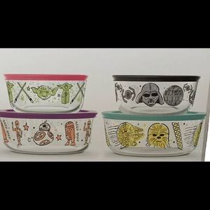 Star Wars Pyrex Glass Food Storage Set 8 piece